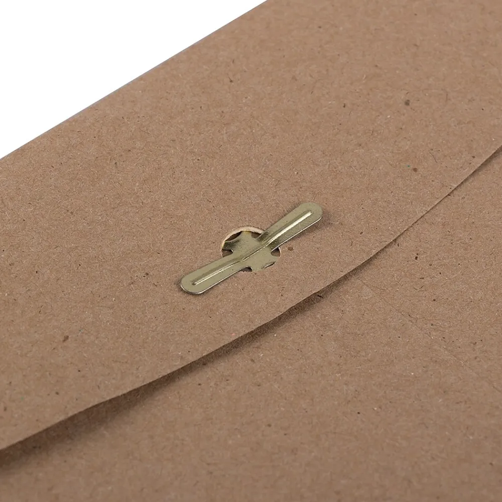 Clearance JAM Paper 6" x 9" Open End Catalog Envelopes with Clasp Closure, Brown Kraft Paper Bag, 10/Pack (563120844D)