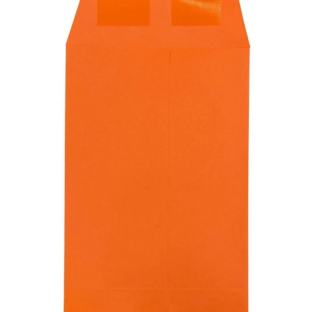 Clearance JAM Paper 6" x 9" Open End Catalog Colored Envelopes, Orange Recycled, 10/Pack (88129B)