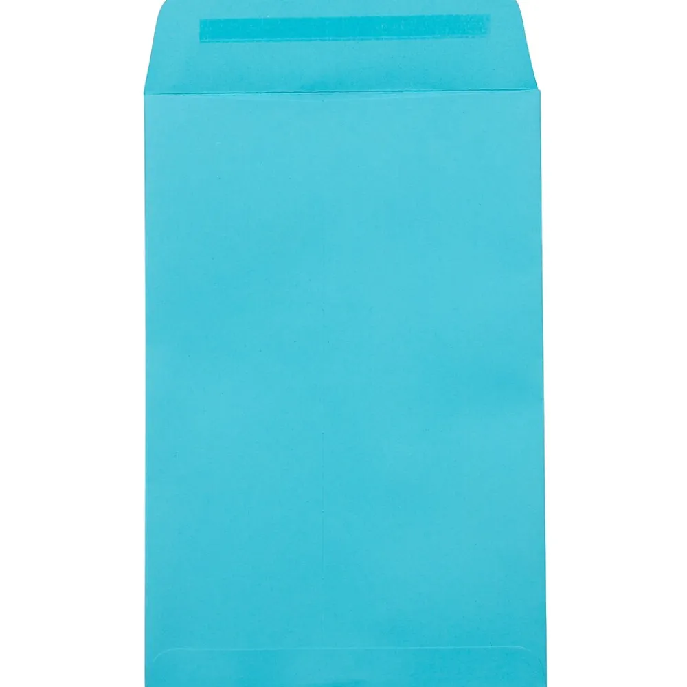 Hot JAM Paper 6 x 9 Open End Envelopes, Pool Blue, 500 Pack (1644-102-500)