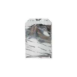Hot JAM Paper 6.25 x 7.875 Open End Foil Envelopes with Self-Adhesive Closure, Silver Film Design, 25/Pack (1323281)
