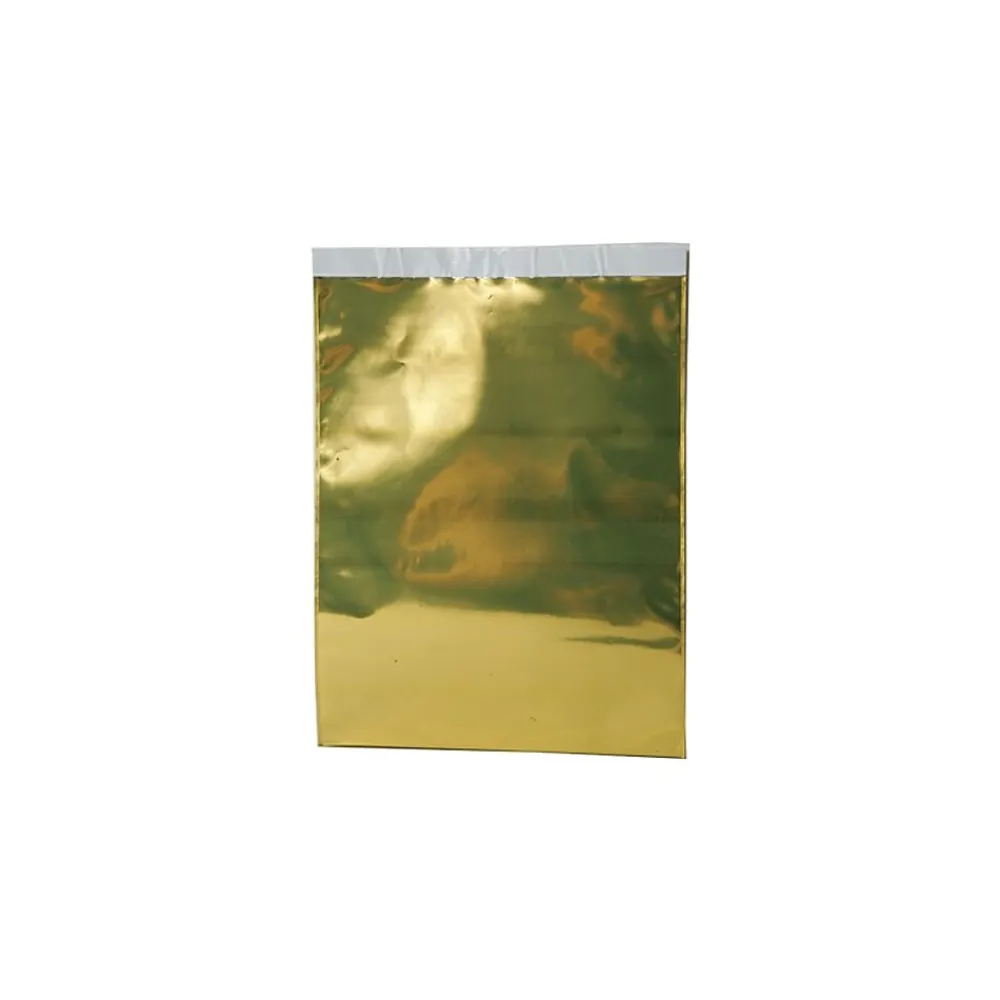 New JAM Paper 9 x 12 Open End Foil Envelopes with Self-Adhesive Closure, Gold, 100/Pack (01323291B)