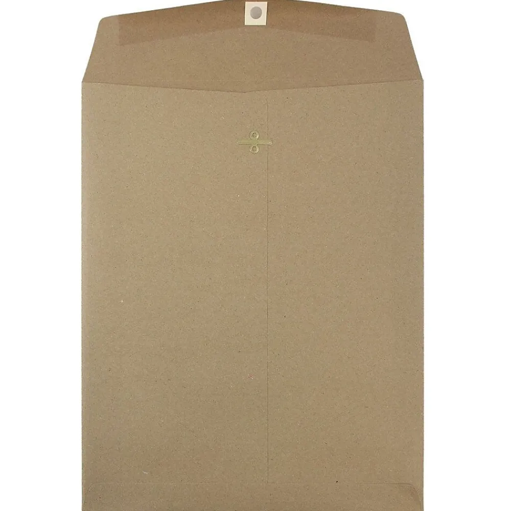 Outlet JAM Paper 10 x 13 Open End Kraft Catalog Envelopes with Clasp Closure, Brown Kraft Paper Bag, 50/Pack (563120854i)