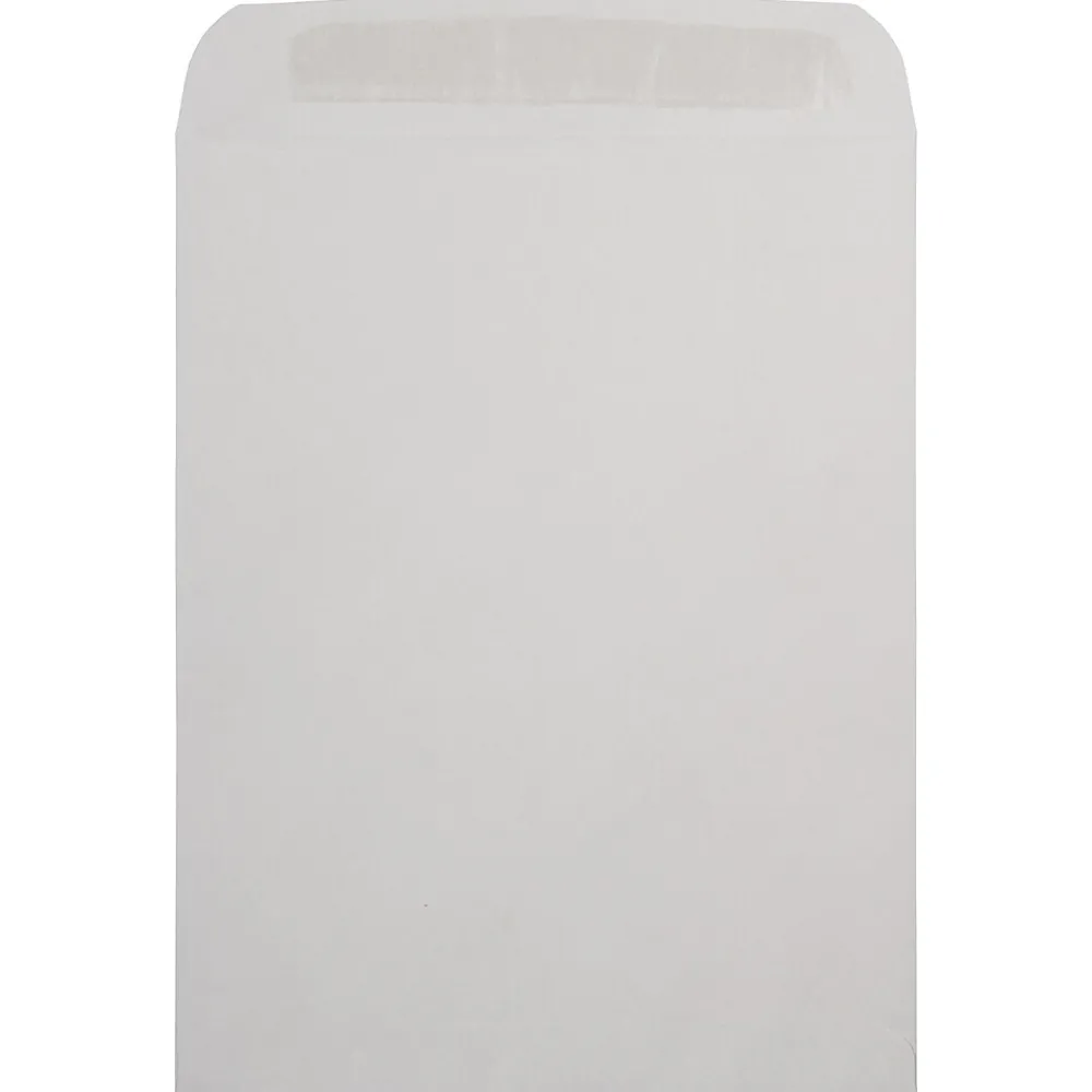 Discount JAM Paper 10 x 13 Open End Recycled Envelopes with Peel and Seal Closure, Light Grey, 50/pack (284317030B)