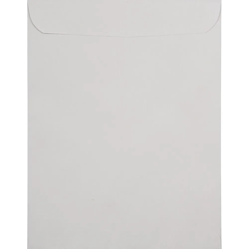 Discount JAM Paper 10 x 13 Open End Recycled Envelopes with Peel and Seal Closure, Light Grey, 50/pack (284317030B)