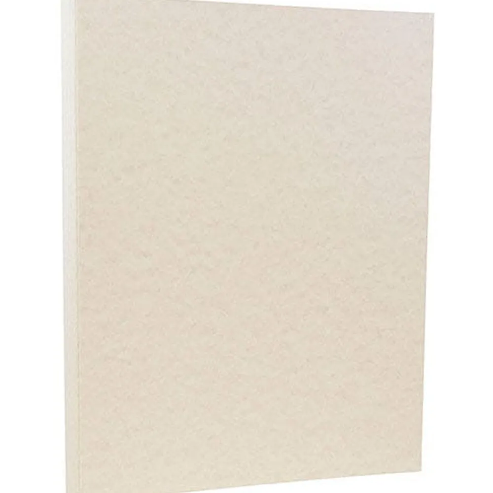 Card Stock*JAM Paper 8.5" x 11" Parchment Cardstock, 65lb, Pewter Silver, 100/pack (96600800G)