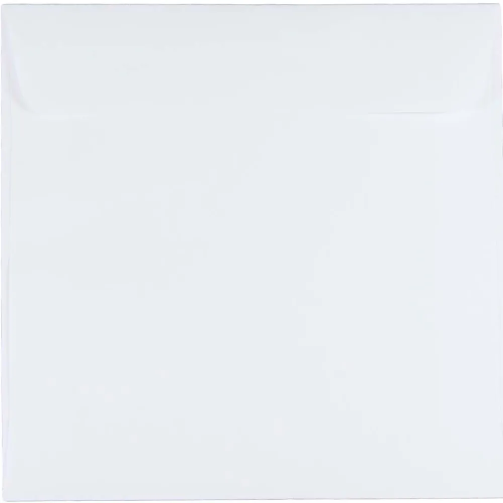 New JAM Paper 6.5 x 6.5 Square Invitation Envelopes, White, 100/Pack (28417B)