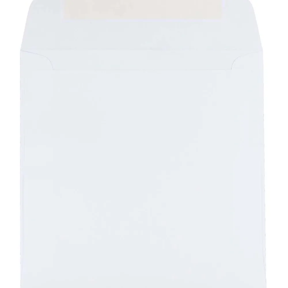 New JAM Paper 6.5 x 6.5 Square Invitation Envelopes, White, 100/Pack (28417B)