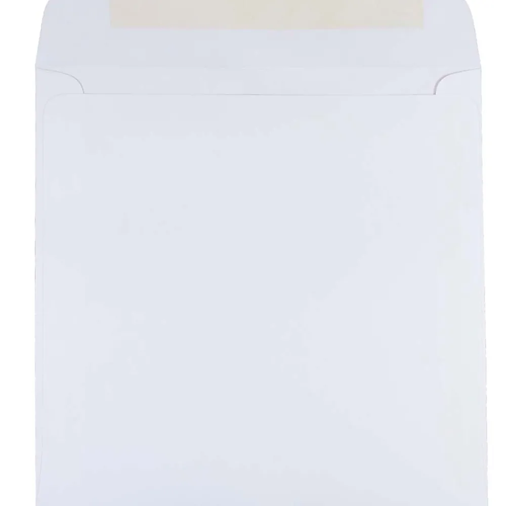 Sale JAM Paper 8.5 x 8.5 Square Invitation Envelopes, White, 25/Pack (4231)