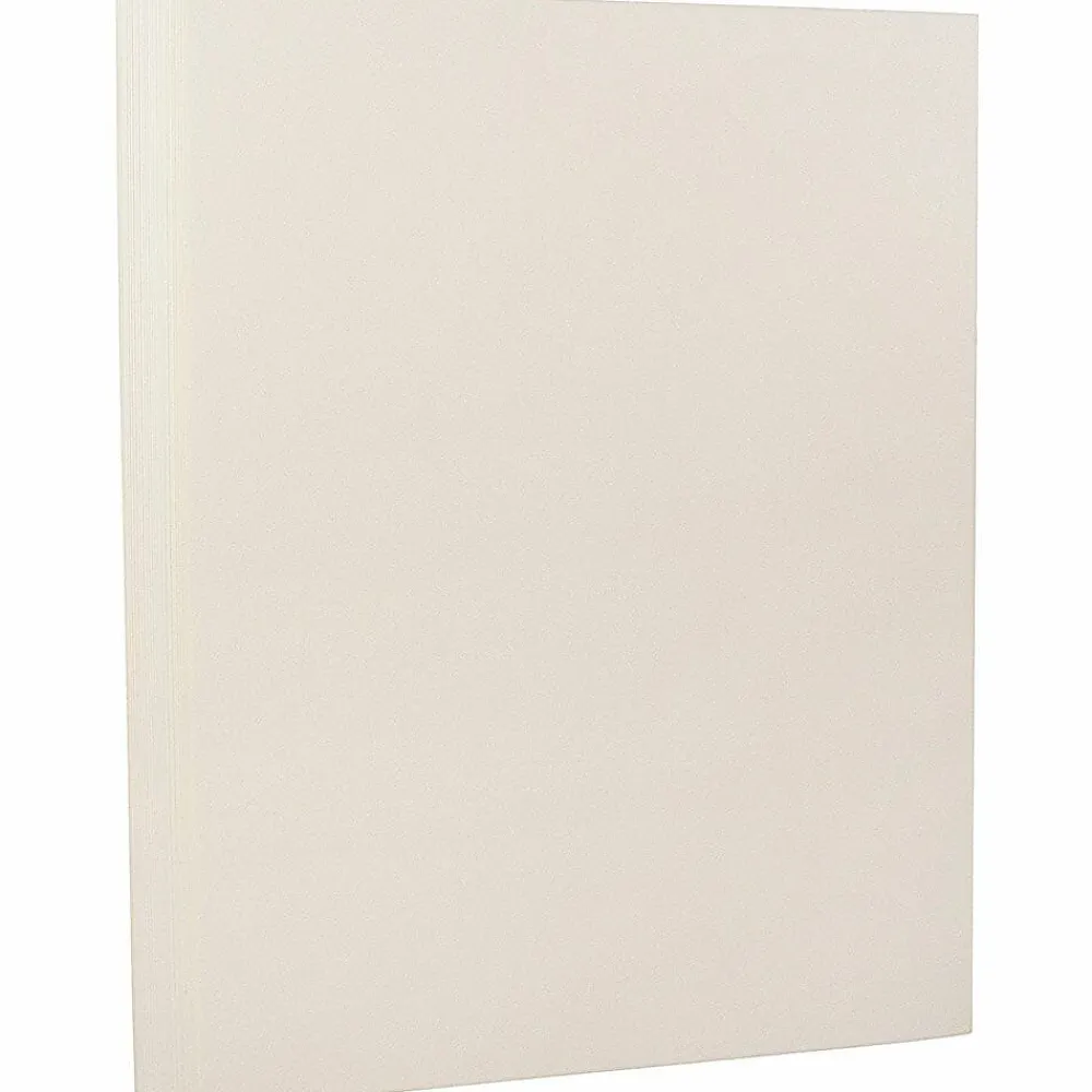 Card Stock*JAM Paper 8.5" x 11" Strathmore Cardstock, 88lb, Natural White Wove, 100/pack (301115G)