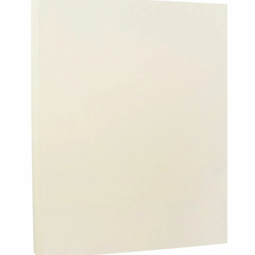 Card Stock*JAM Paper 8.5" x 11" Strathmore Cardstock, 88lb, Ivory Wove, 100/pack (301125G)