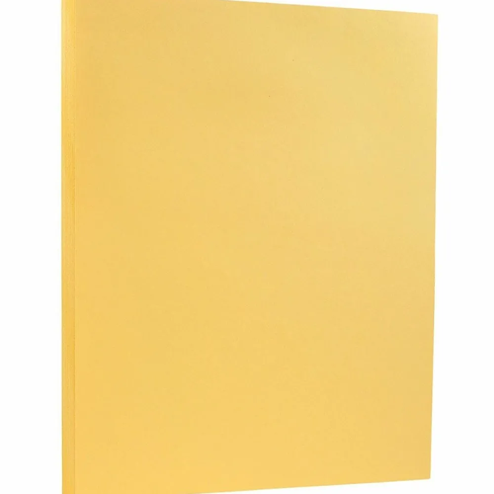 Card Stock*JAM Paper 8.5" x 11" Vellum Bristol Index Cardstock, 100lb, Buff, 100/pack (169854G)