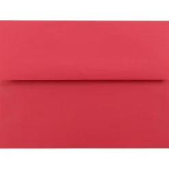 Online JAM Paper A6 Colored Invitation Envelopes, 4.75 x 6.5, Red Recycled, 50/Pack (67503I)