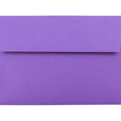 Online JAM Paper A7 Colored Invitation Envelopes, 5 1/4" x 7 1/4", Violet Purple Recycled, 50/Pack (80278I)