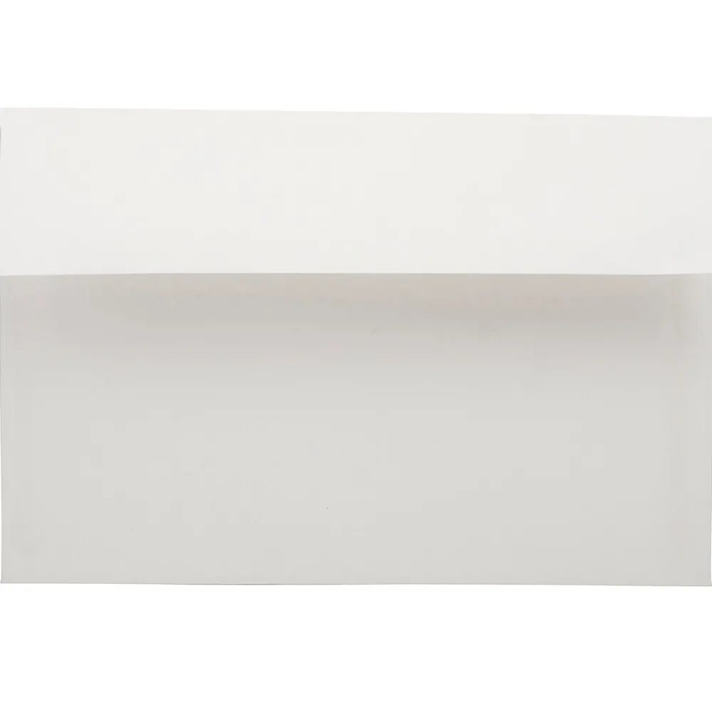 New JAM Paper A9 Foil Lined Invitation Envelopes, 5.75 x 8.75, White with Ivory Foil, 50/Pack (532412546I)