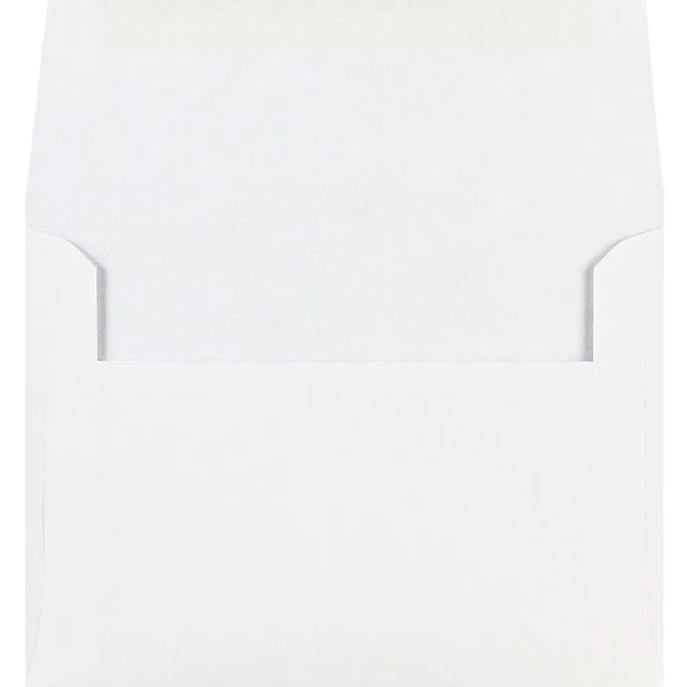 New JAM Paper A6 Invitation Envelope, 4 3/4" x 6 1/2", White, 250/Box (31820H)
