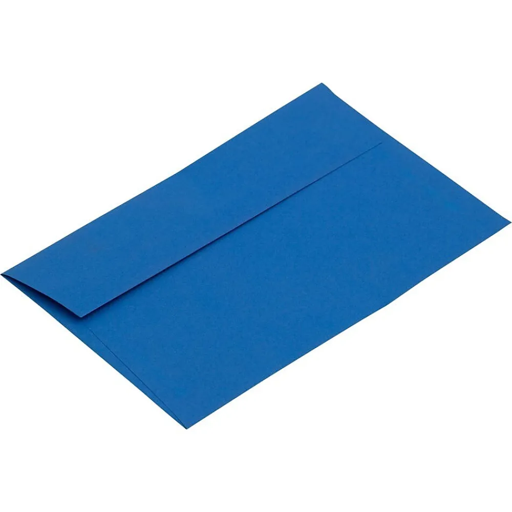 JAM Paper A9 Invitation Envelope 5 3/4" x 8 3/4", Presidential Blue, 25/Pack (563916910)