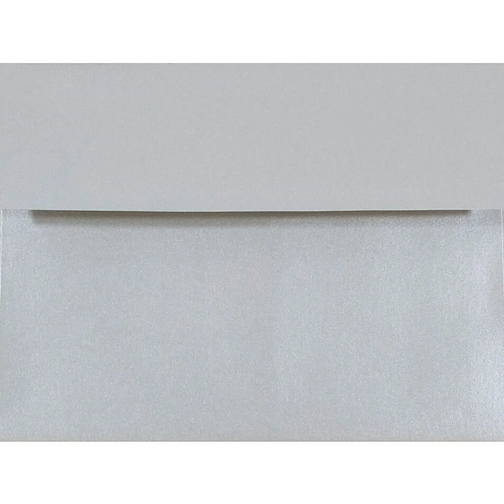 Online JAM Paper A7 Metallic Invitation Envelopes, 5.25 x 7.25, Stardream Silver, 50/Pack (GCST709I)