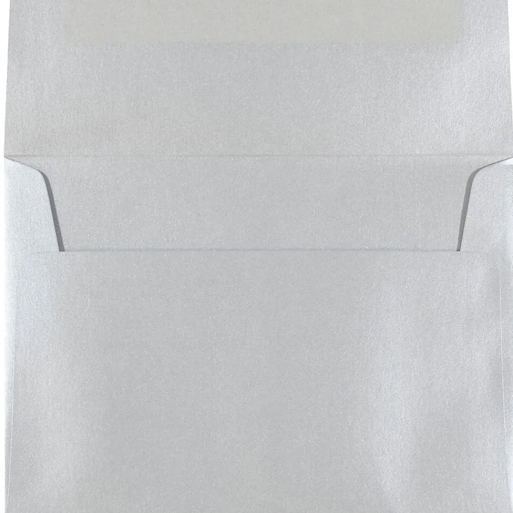 Online JAM Paper A7 Metallic Invitation Envelopes, 5.25 x 7.25, Stardream Silver, 50/Pack (GCST709I)