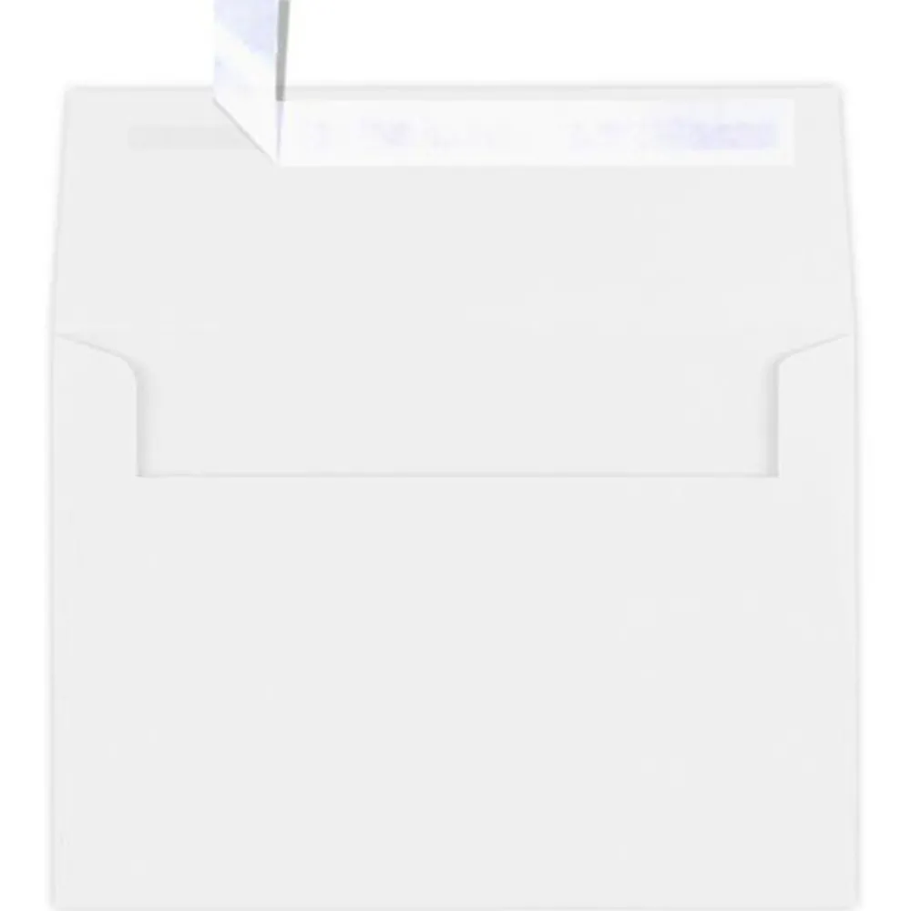 Clearance JAM Paper A7 Self Seal Invitation Envelopes, 5 1/4" x 7 1/4", Bright White, 25/Pack (FE4580-05-25)