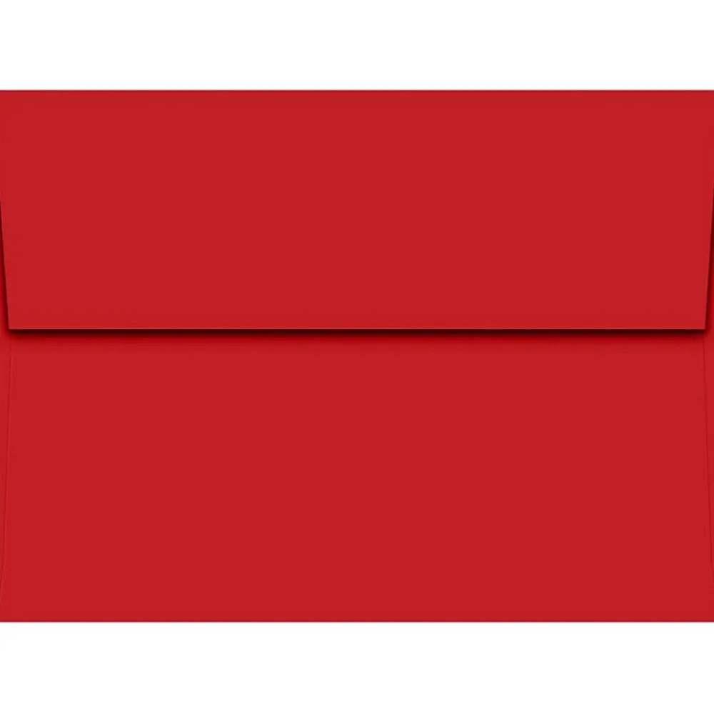 Hot JAM Paper A7 Self Seal Invitation Envelopes, 5 1/4" x 7 1/4", Ruby Red, 50/Pack (4980-204-50)
