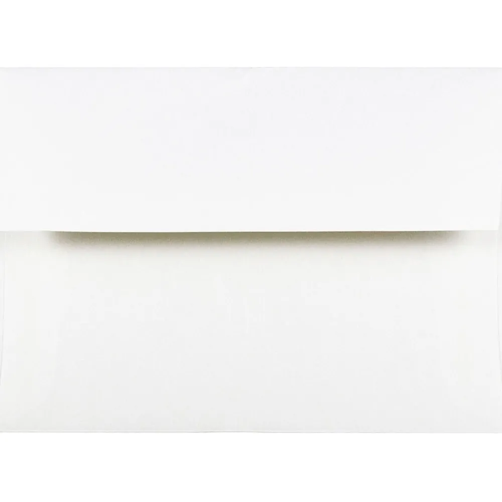 Discount JAM Paper A2 Strathmore Invitation Envelopes, 4.375 x 5.75, Bright White Wove, 50/Pack (191151I)