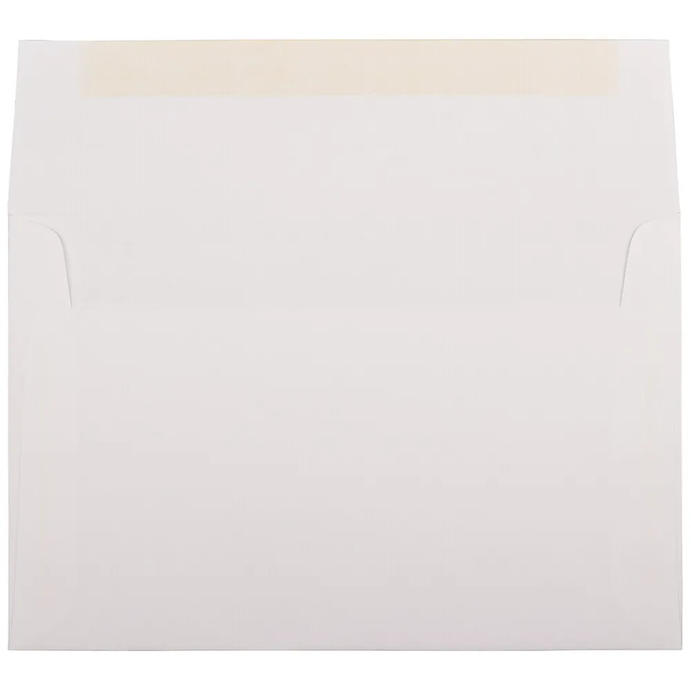 New JAM Paper A9 Strathmore Invitation Envelopes, 5.75 x 8.75, Bright White Wove, 25/Pack (31911140)