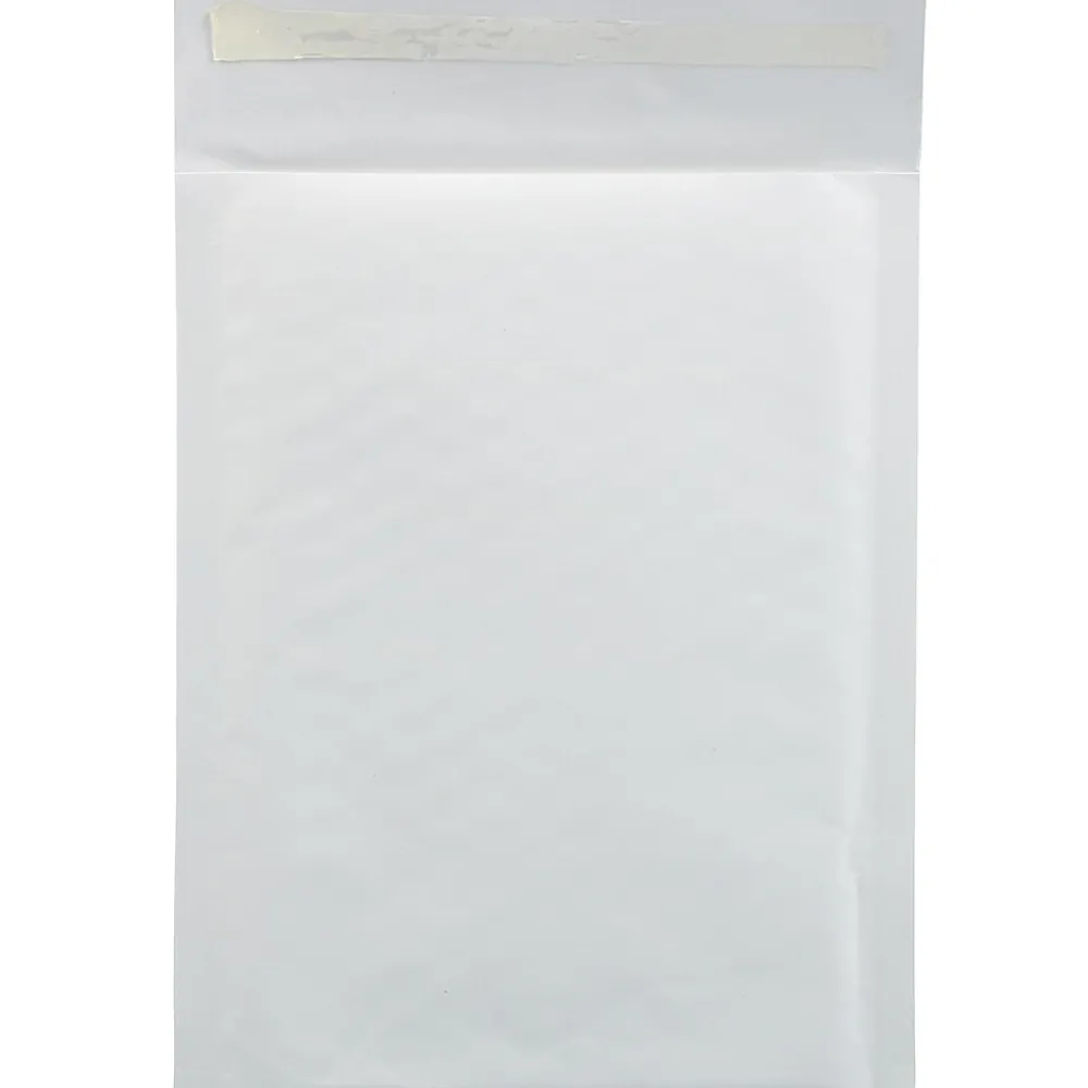Clearance JAM Paper Bubble Lite Padded Mailers, Size #0, 6" x 8 1/2", White Kraft, 25/Pack (2812719)