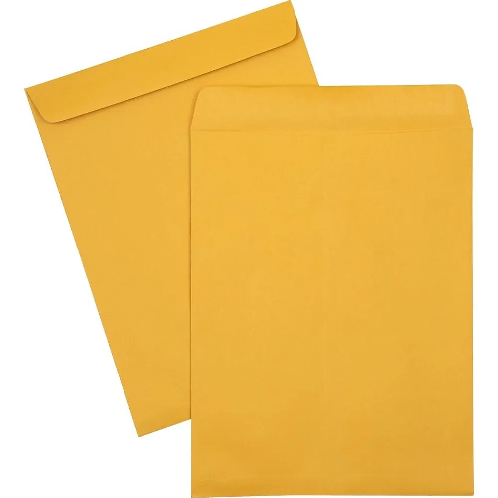 JAM Paper Catalog Envelope 10" x 13", Brown Kraft, 50/Pack (9258-50)