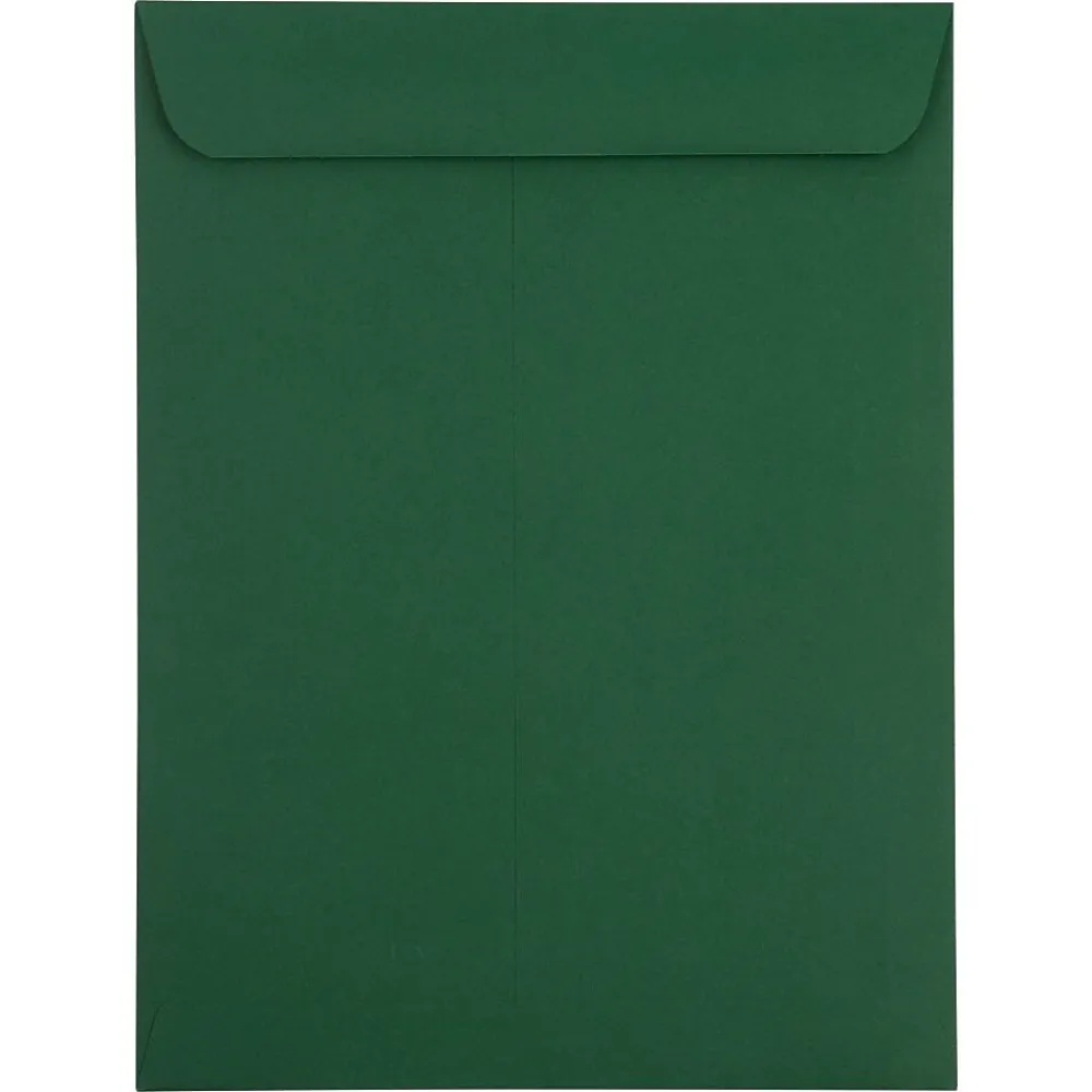 Clearance JAM Paper Catalog Envelope 9" x 12", Dark Green, 50/Pack (31287529i)