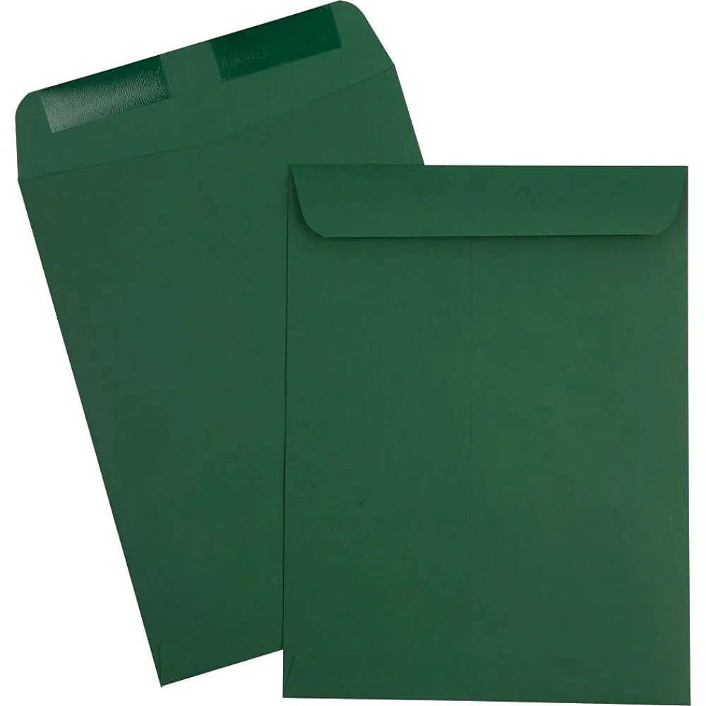 Clearance JAM Paper Catalog Envelope 9" x 12", Dark Green, 50/Pack (31287529i)