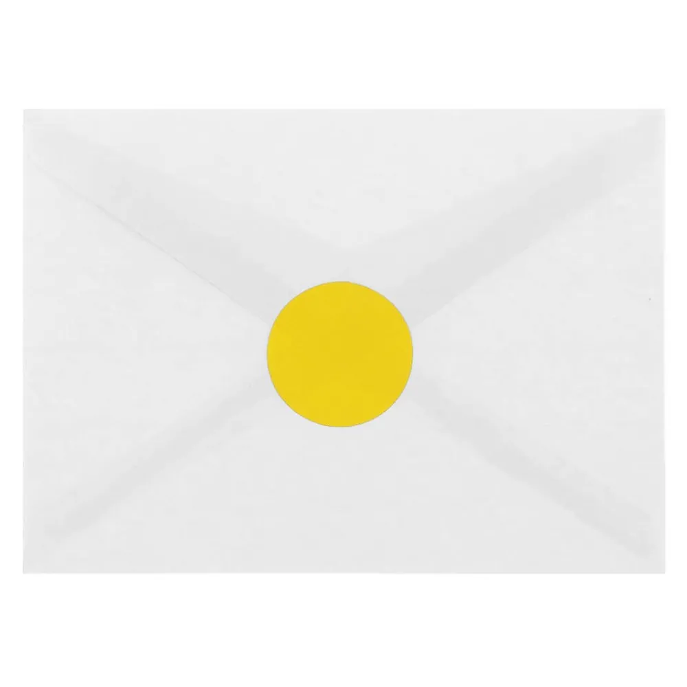 New JAM Paper Circle Round Label Sticker Seals, 1 2/3 Inch Diameter, , 24 Labels/Sheet, 5 Sheets/Pack (147627067) Yellow