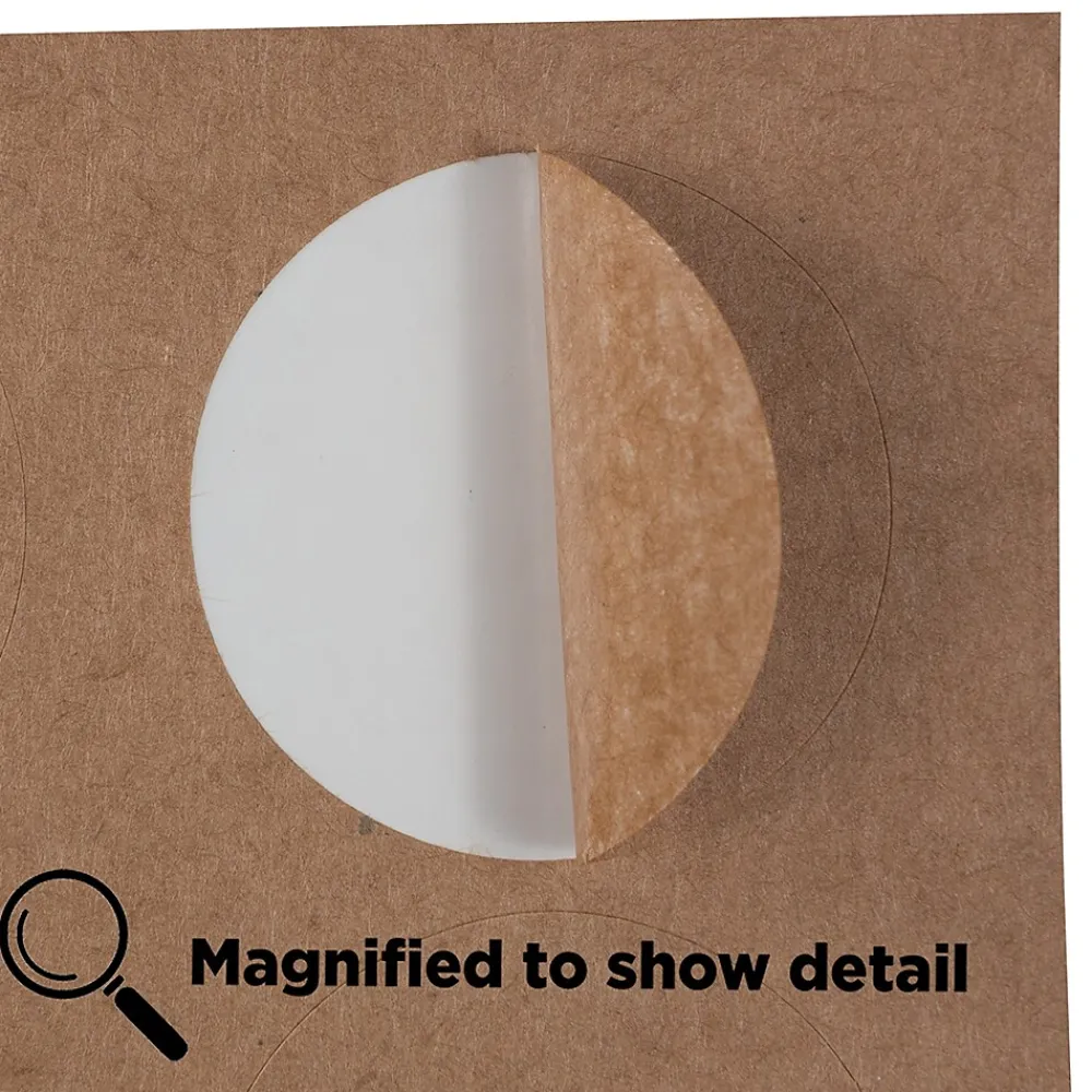 New JAM Paper Circle Round Label Sticker Seals, 1 2/3 Inch Diameter, , 120/Pack (3147612192) Brown Kraft