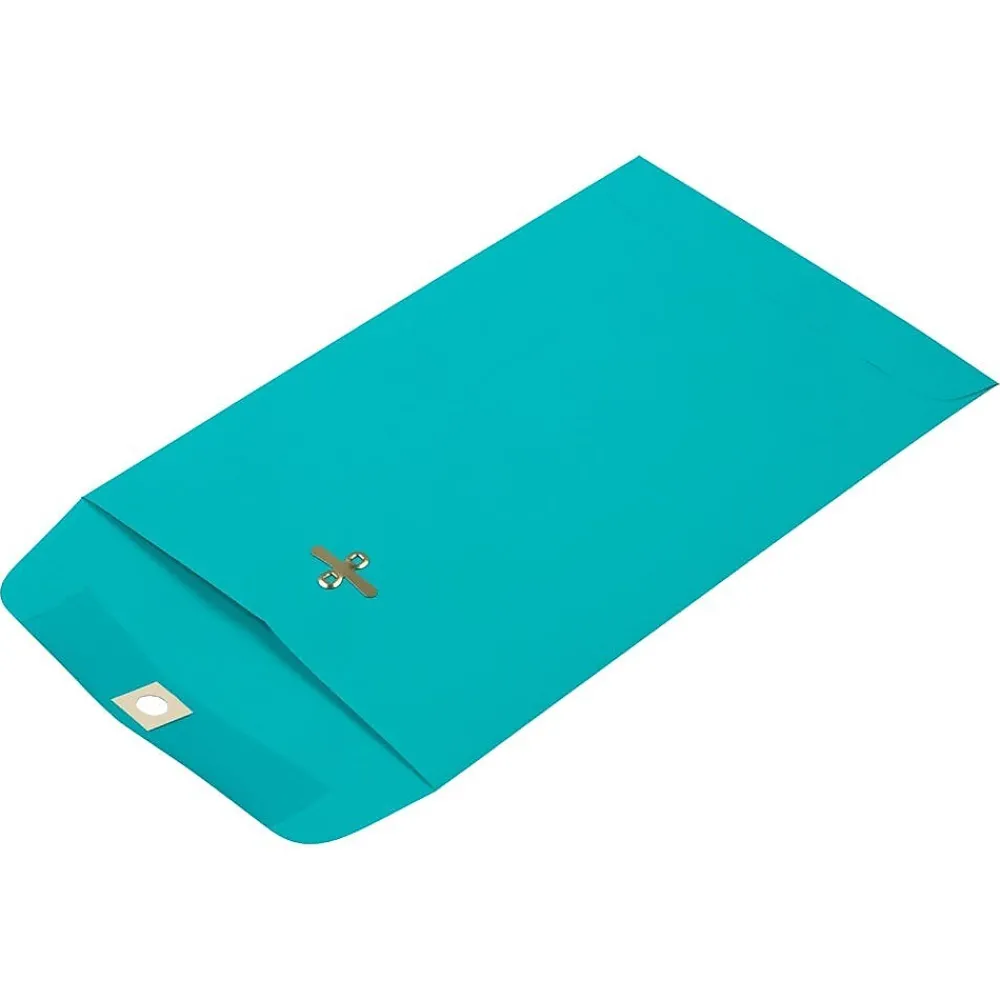 New JAM Paper Clasp Catalog Envelope 6" x 9", Sea Blue, 25/Pack (900807461F)