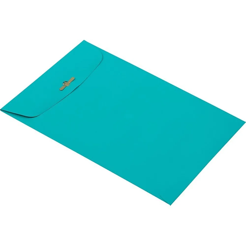 Clearance JAM Paper Clasp Catalog Envelope 6" x 9", Blue, 10/Pack (900807461B)