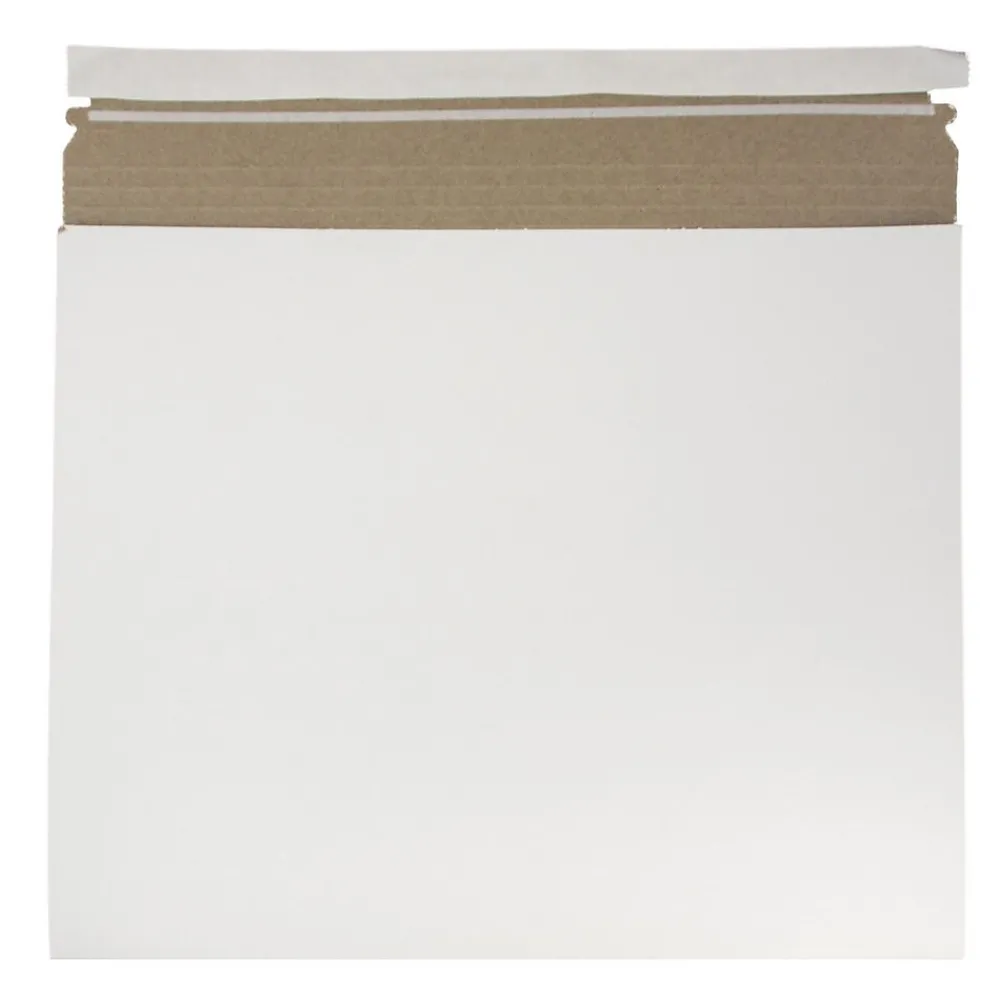 New JAM Paper ® Expandable Photo Mailer Envelopes with Self-Adhesive Closure, 15 x 12.5 x 1, White, 6 Rigid Mailers/Pack (38906707B)