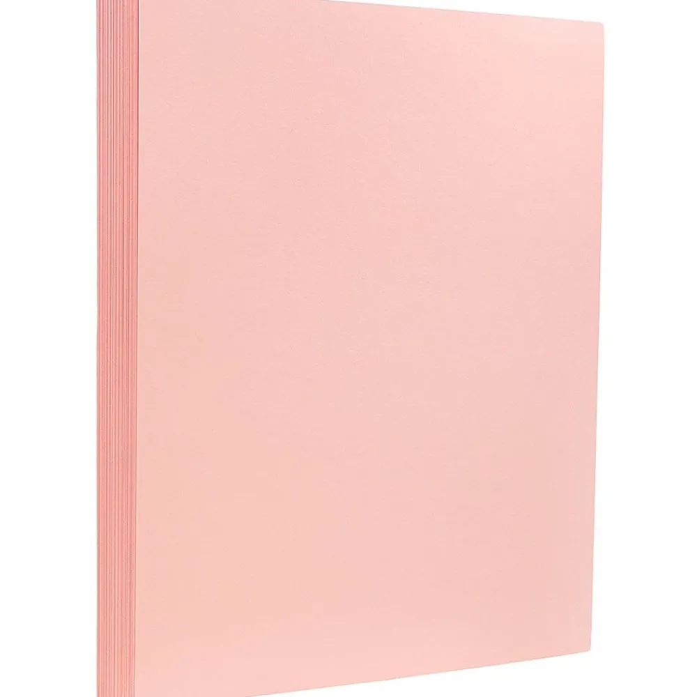 Card Stock*JAM Paper Extra Heavyweight 130 lb. Cardstock Paper, 8.5" x 11", Baby Pink, 25 Sheets/Pack (296231639)