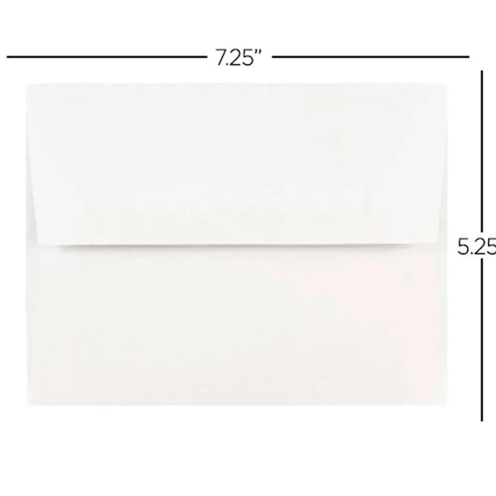 Online JAM Paper Gummed A7 Invitation Envelopes, 5 1/4" x 7 1/4", White, 50/Pack (73767I)