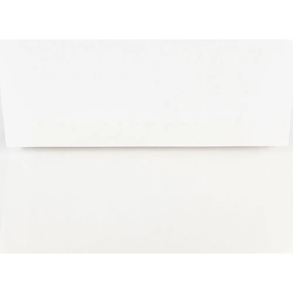 Clearance JAM Paper Gummed A7 Invitation Envelopes, 5 1/4" x 7 1/4", White, 25/Pack (73767)