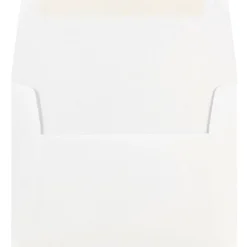 Clearance JAM Paper Gummed A7 Invitation Envelopes, 5 1/4" x 7 1/4", White, 25/Pack (73767)