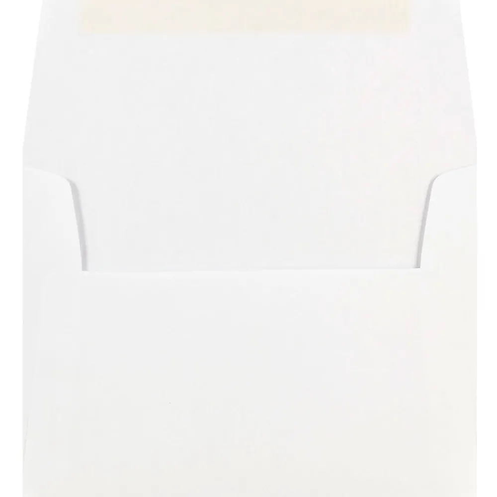 Clearance JAM Paper Gummed A7 Invitation Envelopes, 5 1/4" x 7 1/4", White, 25/Pack (73767)