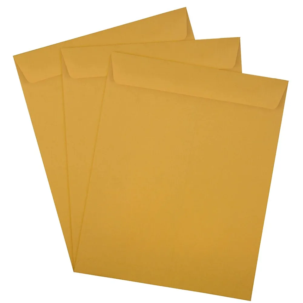 Sale JAM Paper Kraft Open End Catalog Envelope, 11 1/2" x 14 1/2", Brown, 50/Pack (313011452I)