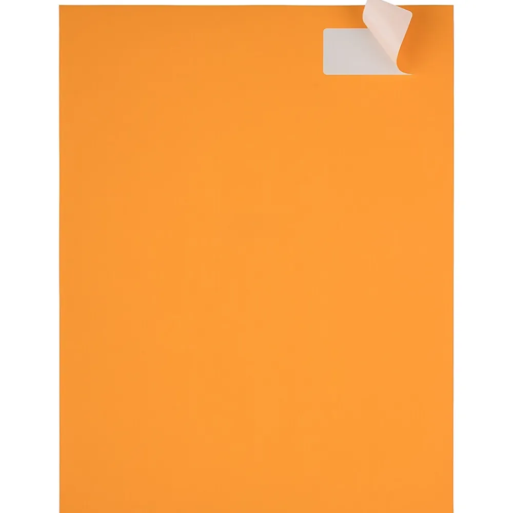 New JAM Paper Laser/Inkjet Address Labels, 1" x 2 5/8", , 30 Labels/Sheet, 4 Sheets/Pack (35432814) Neon Orange