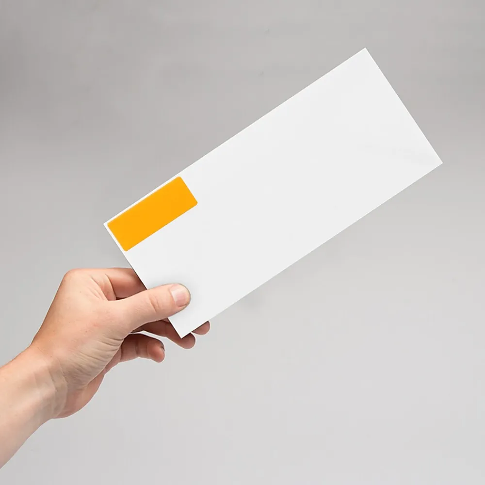 New JAM Paper Laser/Inkjet Address Labels, 1" x 2 5/8", , 30 Labels/Sheet, 4 Sheets/Pack (35432814) Neon Orange