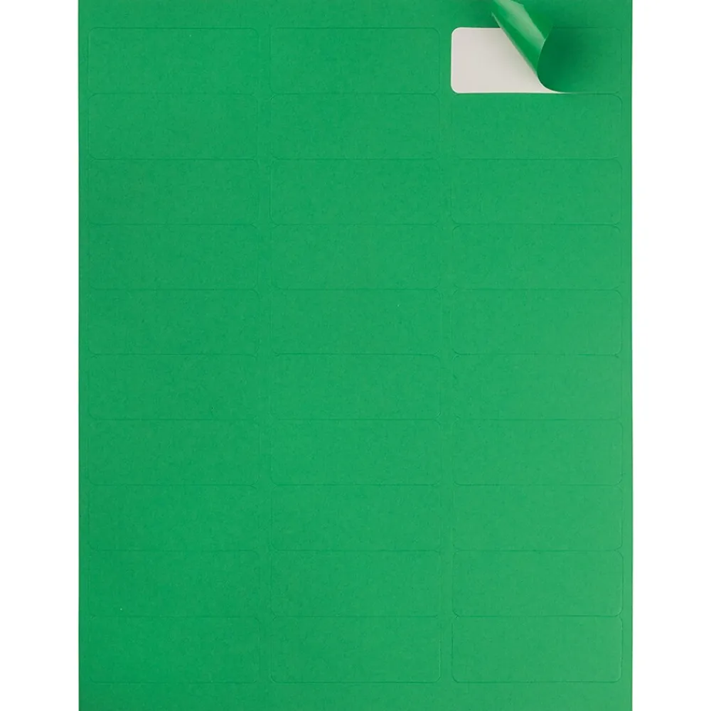 Discount JAM Paper Laser/Inkjet Mailing Address Label, 1" x 2 5/8", , 30 Labels/Sheet, 4 Sheets/Pack (302725772) Green