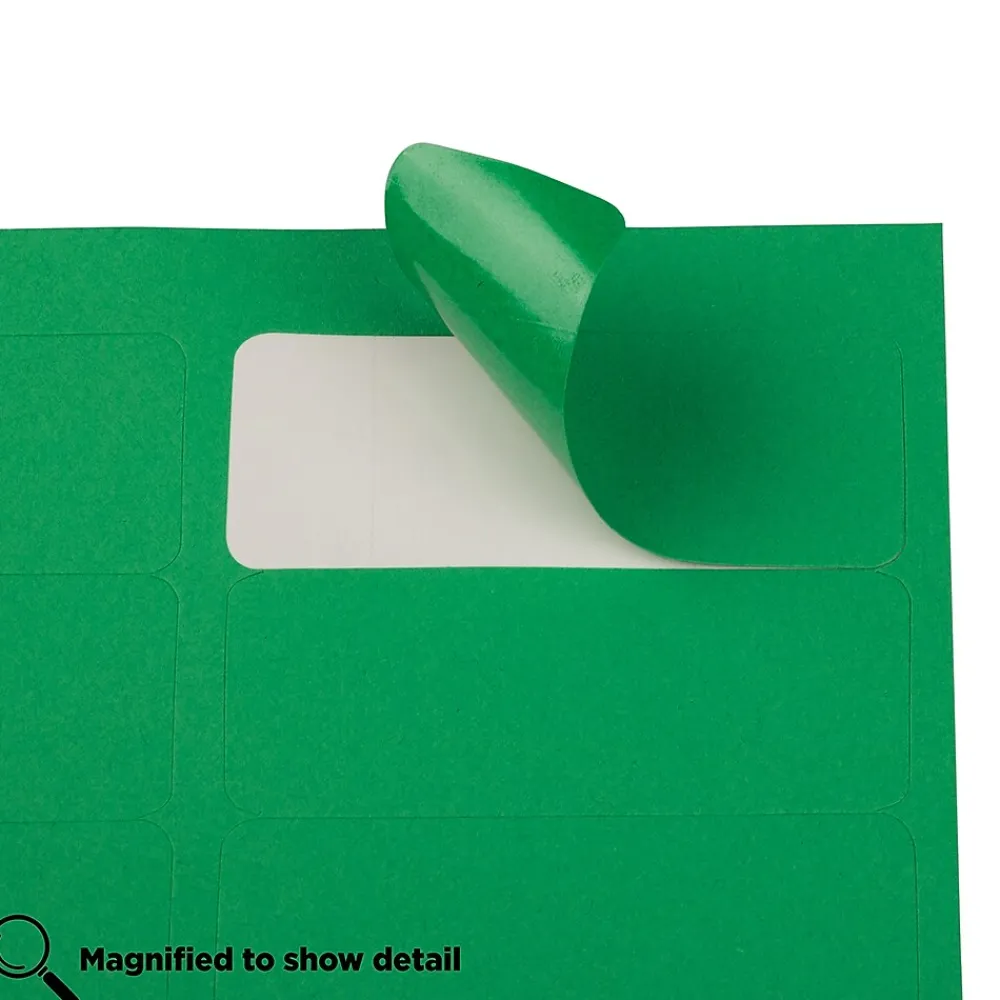 Discount JAM Paper Laser/Inkjet Mailing Address Label, 1" x 2 5/8", , 30 Labels/Sheet, 4 Sheets/Pack (302725772) Green