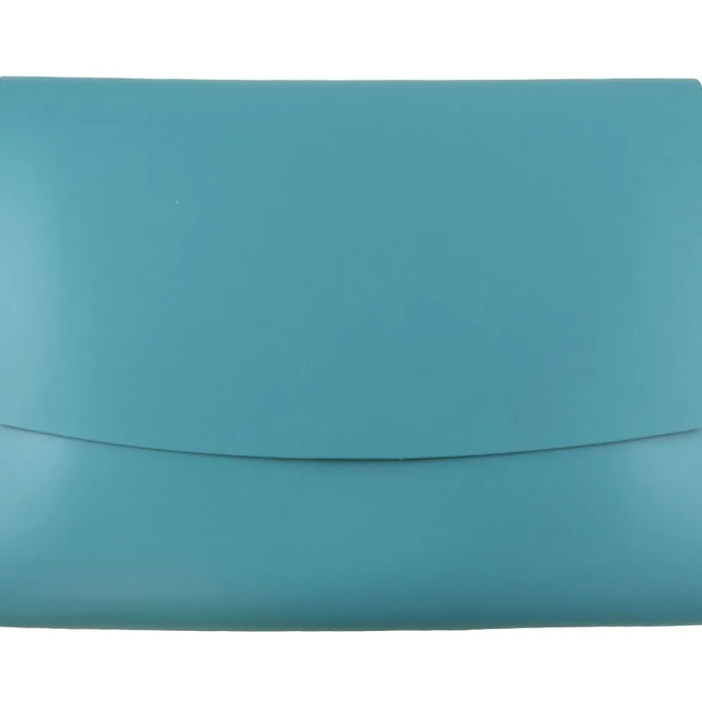 Leather Portfolio Case with Snap Closure, Teal, 12/Pack (233329922B)<JAM Paper New