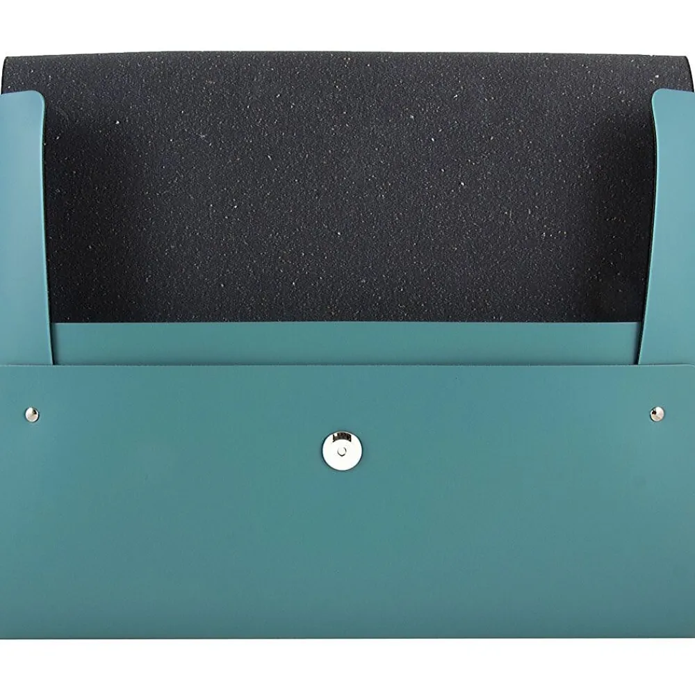 Leather Portfolio Case with Snap Closure, Teal, 12/Pack (233329922B)<JAM Paper New