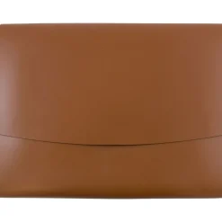 Leather Portfolio Case with Snap Closure, Brown, 12/Carton (2233320843B)<JAM Paper New