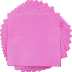 JAM Paper Lunch Napkin, 2-ply, Fuchsia Pink, 50 Napkins/Pack (255621948)