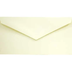 Sale JAM Paper Monarch Strathmore Invitation Envelopes, 3.875 x 7.5, Ivory Wove, 25/Pack (3197718)
